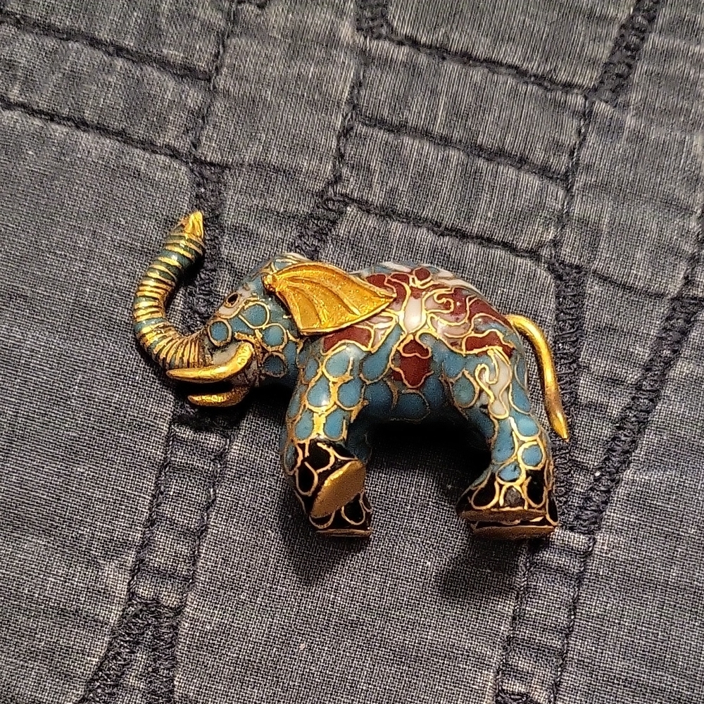 Colorful Elephant Figurine